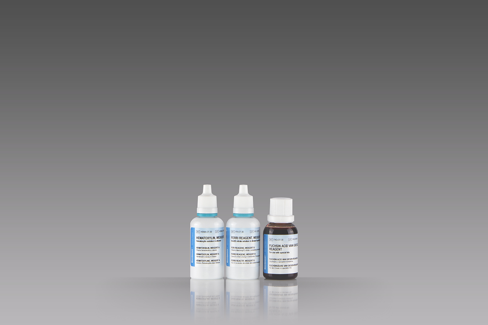 Van Gieson Trichrome kit - for 100 tests Van Gieson Trichrome kit - for 100 tests